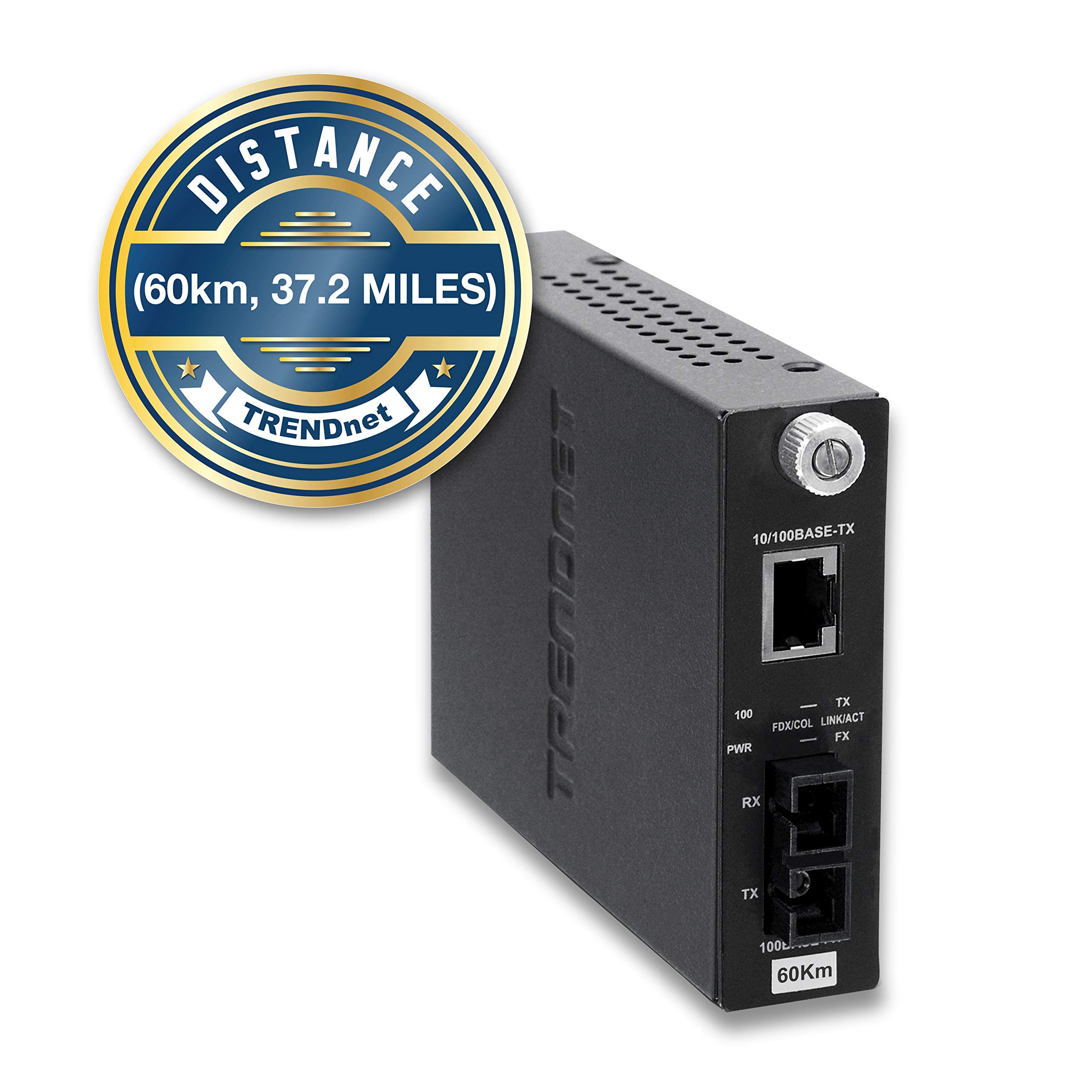 TRENDnet 100Base-TX to 100Base-FX Single Mode SC Fiber Media